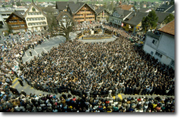 Dorf Appenzell der Hauptort in Appenzell